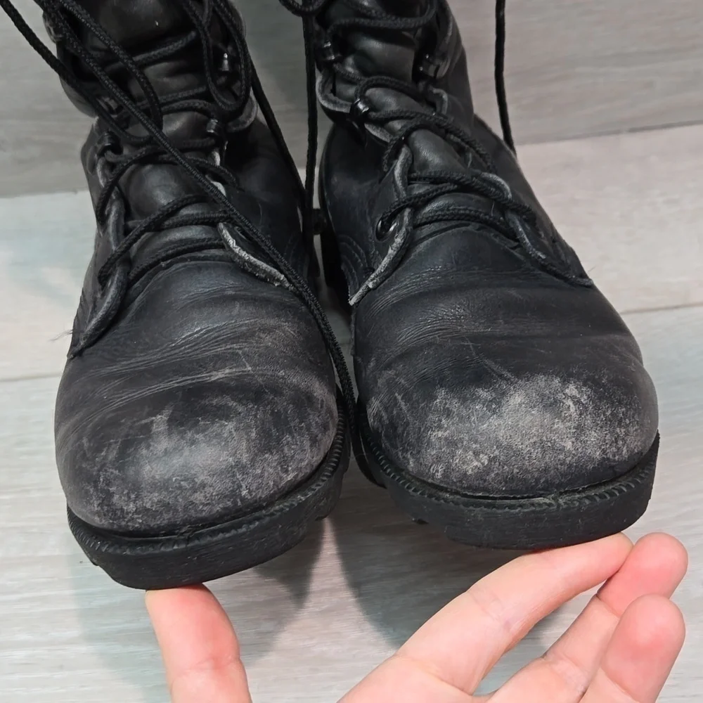J4 -97 Mens Vintage Military Army Combat Lace Up Boots Tactical shoes sz 4.5W